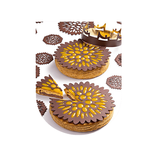 Galette des rois Maison du Chocolat et vin du Roussillon